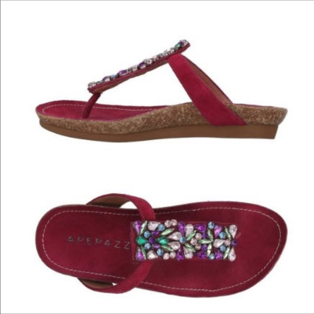 APEPAZZA Flip flops Fuchsia